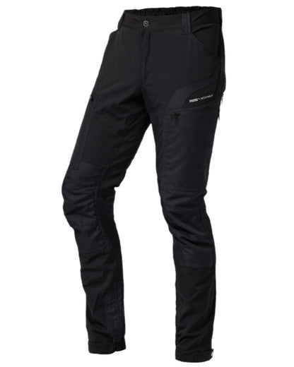 Black Anthracite Coloured Puma Workwear Mens Pro One Premium Outdoor Work Trousers on white background 