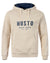 Pumice Coloured Musto Mens Classic Hoodie On A White Background #colour_pumice