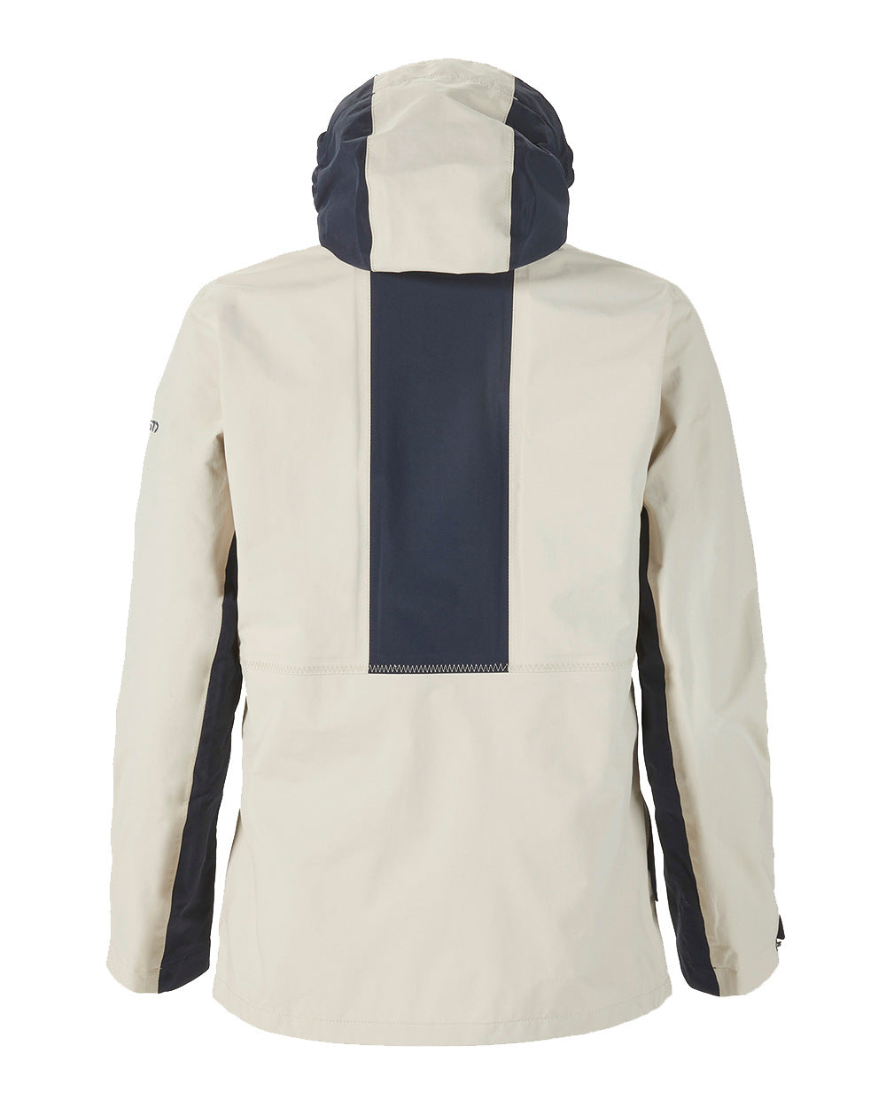 Pumice/Navy Coloured Musto Womens Marina Rain Jacket On A White Background 