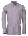 Purple Coloured Laksen Alex Organic Cotton Shirt On A White Background