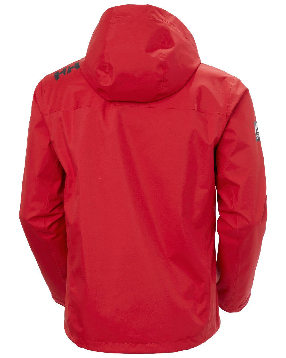 Red coloured Helly Hansen Mens Crew Hooded Jacket 2.0 on white background 