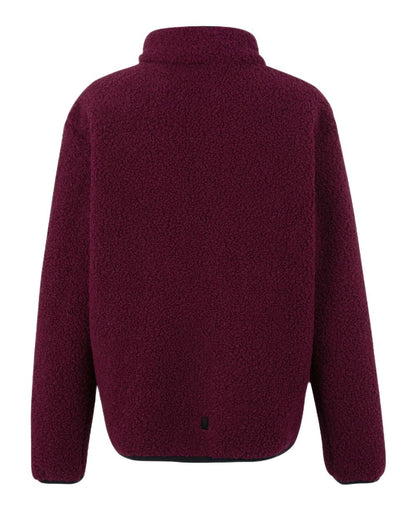 Dark Pimento Coloured Regatta Childrens Frankie Warm Full Zip Fleece Jacket on white background 