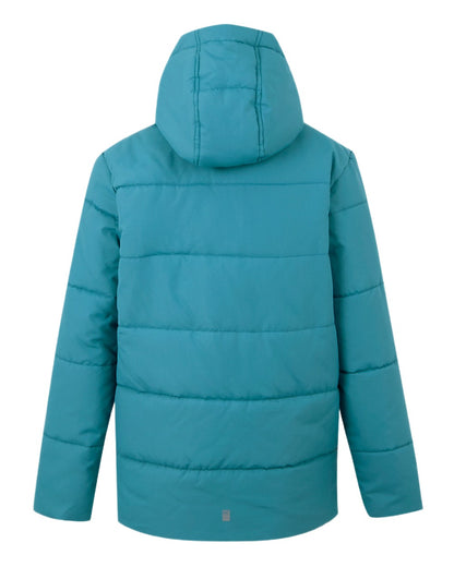 Navy Blue Coloured Regatta Childrens Halkner Quilted Jacket on white background 