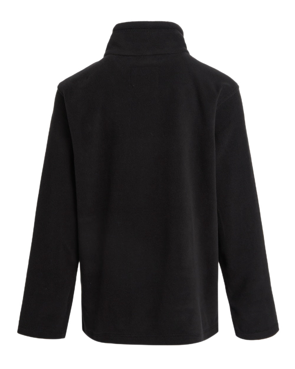 Black Coloured Regatta Childrens King II Full Zip Fleece Jacket on white background 