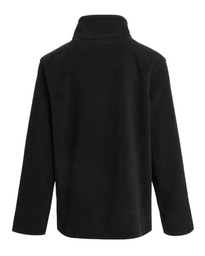 Black Coloured Regatta Childrens King II Full Zip Fleece Jacket on white background 