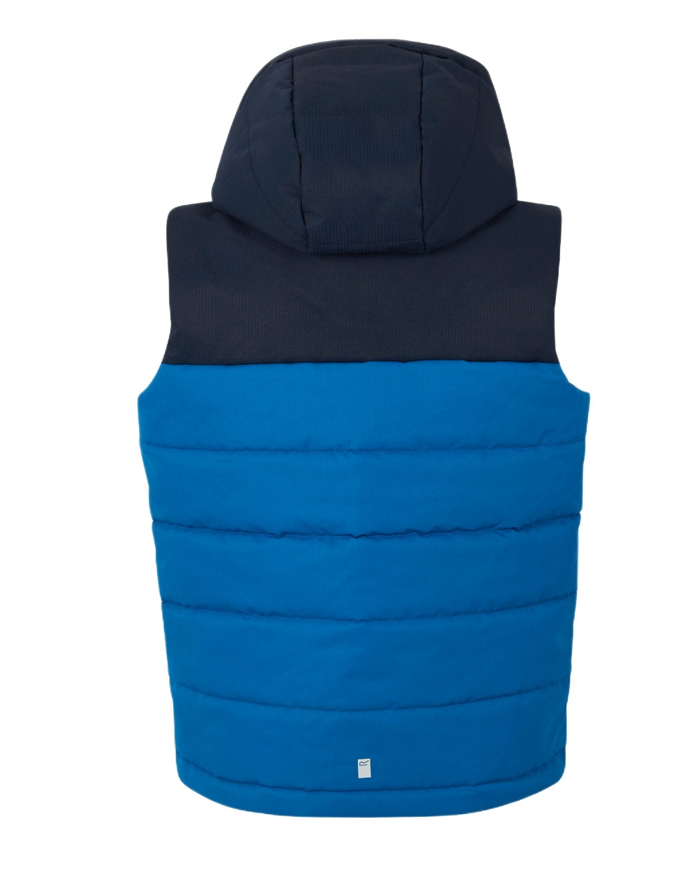 Navy Snorkel Blue Coloured Regatta Childrens Lofthouse Bodywarmer Gilet on white background 