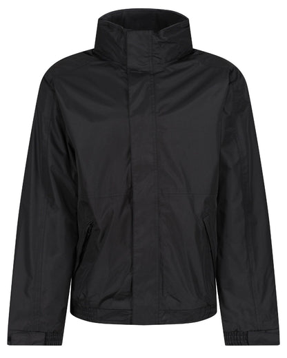 Black Ash coloured Regatta Dover Fleece Lined Bomber Jacket on white background 