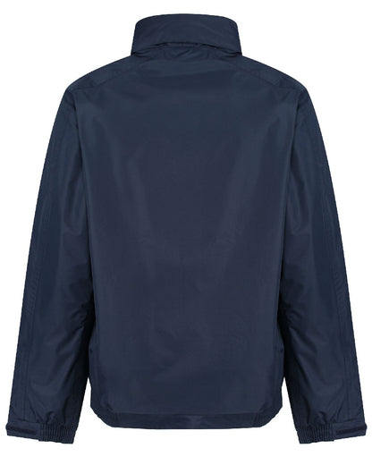 Navy coloured Regatta Dover Fleece Lined Bomber Jacket on white background 