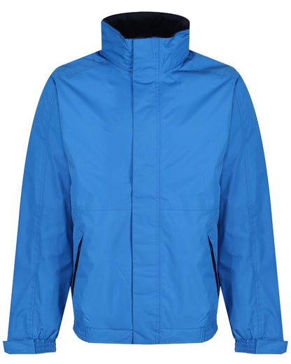 Oxford Blue coloured Regatta Dover Fleece Lined Bomber Jacket on white background 