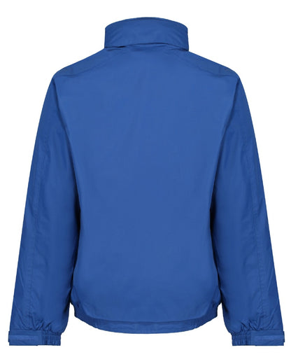 Royal Blue Navy coloured Regatta Dover Fleece Lined Bomber Jacket on white background 