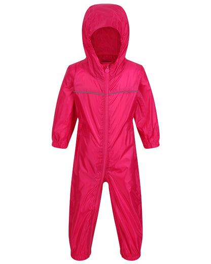 Jem coloured Regatta Kids Breathable Paddle Rain Suit on white background 