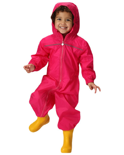 Jem coloured Regatta Kids Breathable Paddle Rain Suit on white background 