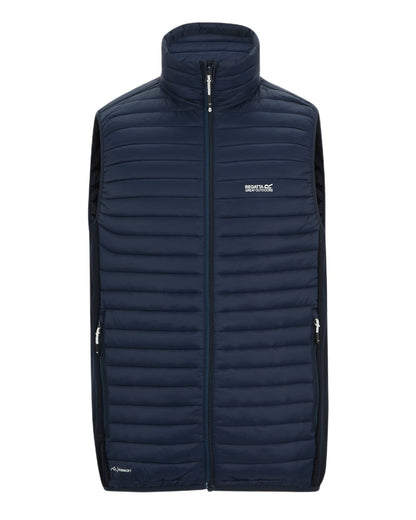 Navy Coloured Regatta Mens Andreson Hybrid Gilet on white background 