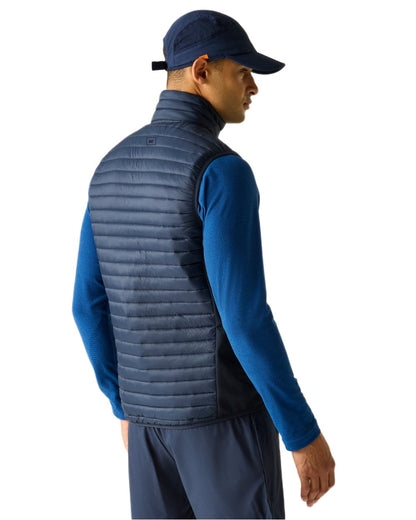 Navy Coloured Regatta Mens Andreson Hybrid Gilet on white background 