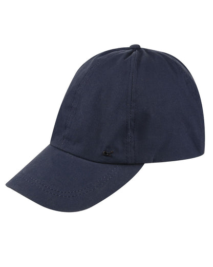 Navy coloured Regatta Mens Arif Wax Cap on white background 