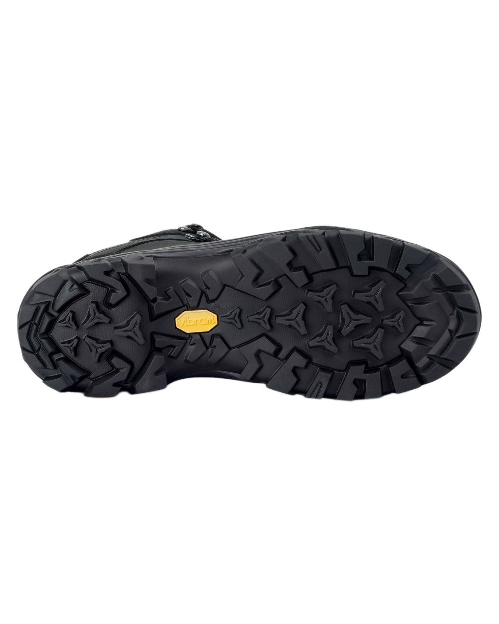 Black Coloured Regatta Mens Burrell Leather Waterproof Walking Boots on white background 