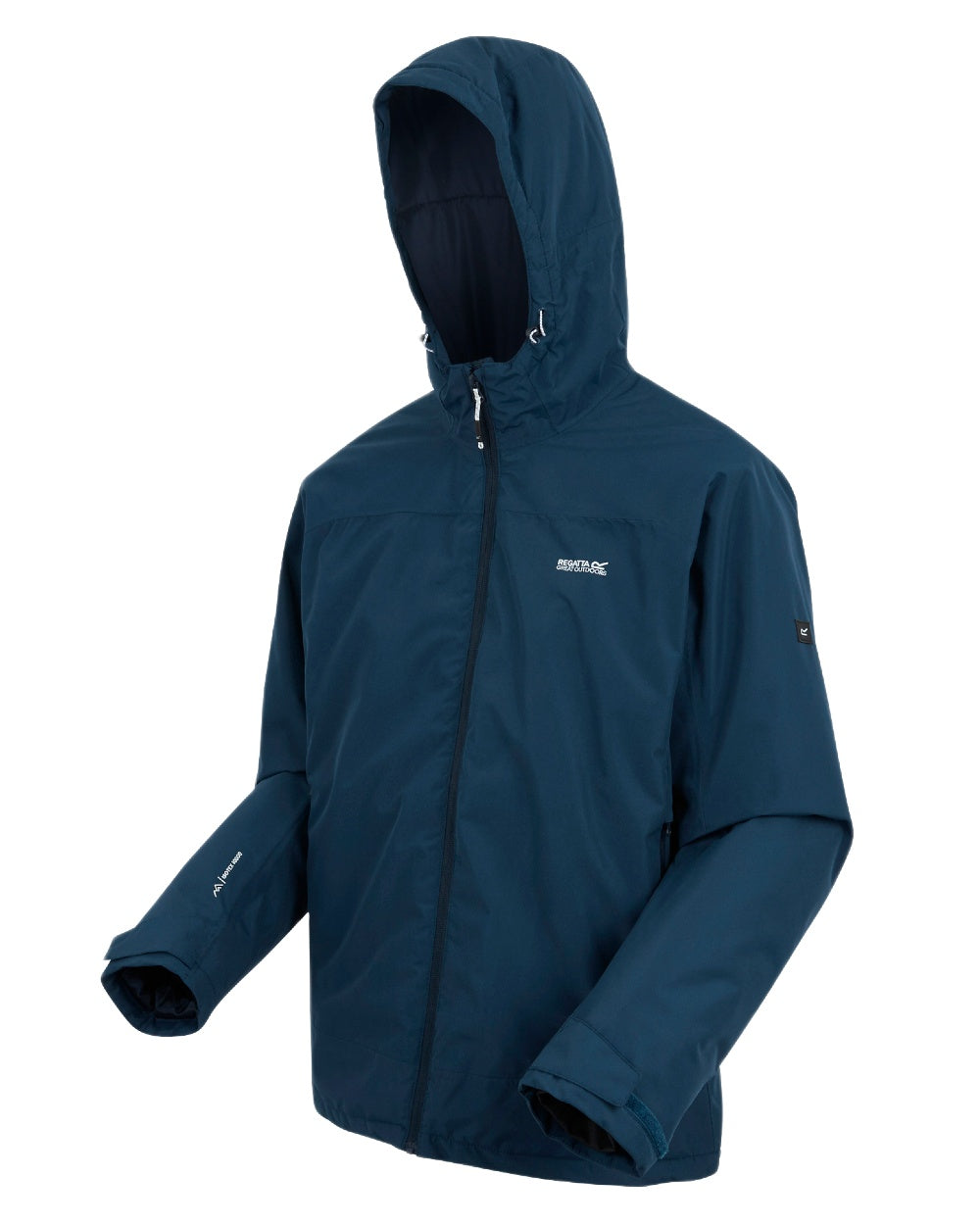 Moon Light Denim Coloured Regatta Mens Caspen Waterproof Insulated Jacket on white background 