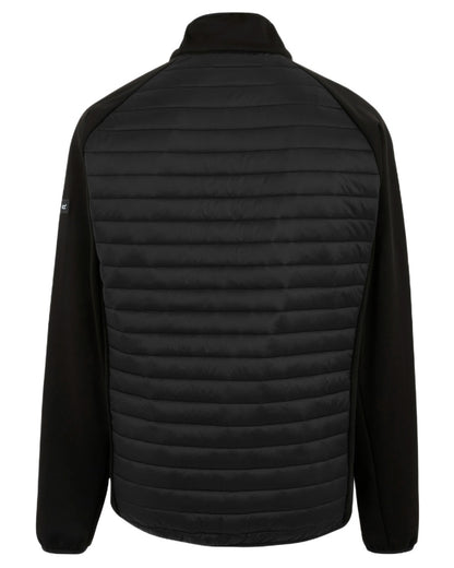 Black Coloured Regatta Mens Clumber Hybrid Jacket on white background 