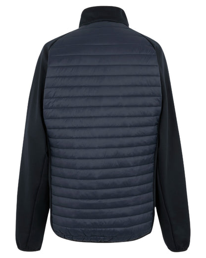 Navy Coloured Regatta Mens Clumber Hybrid Jacket on white background 