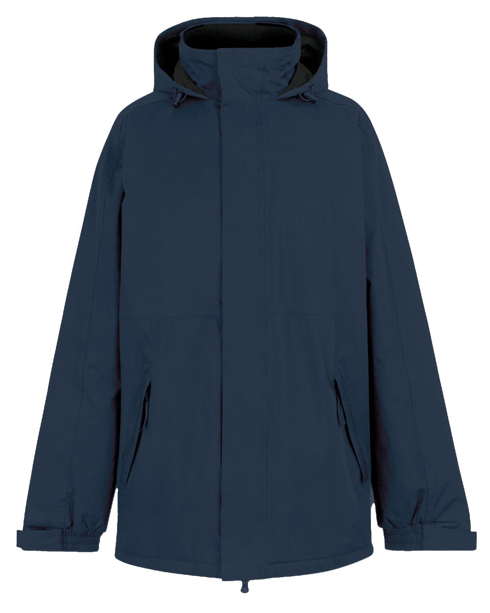 Navy coloured Regatta Mens Dover Waterproof Parka Jacket on white background 