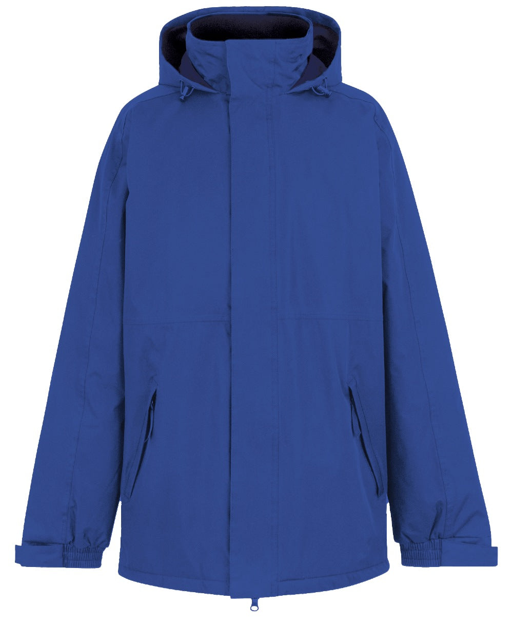 New Royal coloured Regatta Mens Dover Waterproof Parka Jacket on white background 