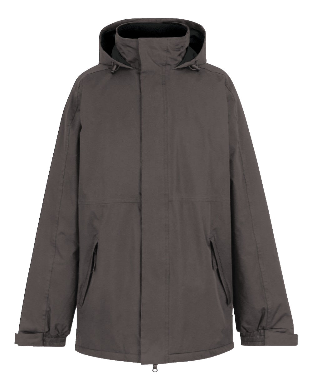 Seal Grey coloured Regatta Mens Dover Waterproof Parka Jacket on white background 