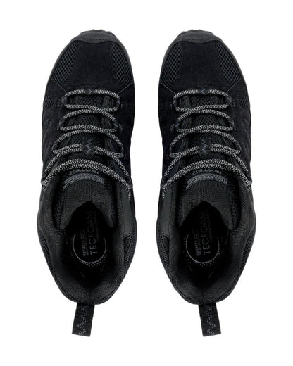 Black Granite Coloured Regatta Mens Edgepoint IV Mid Walking Boots on white background 