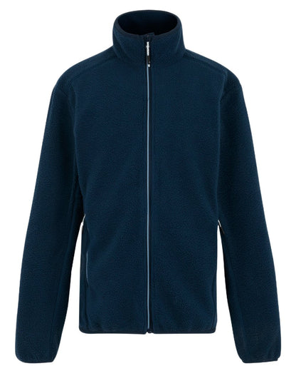 Moon Light Denim Coloured Regatta Mens Elnut Full Zip Fleece Jacket on white background 