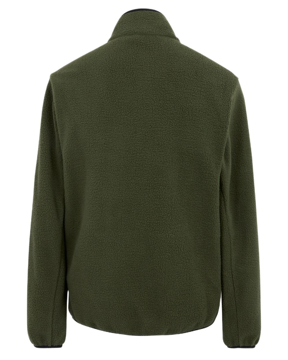 Olive Night Coloured Regatta Mens Elnut Full Zip Fleece Jacket on white background 
