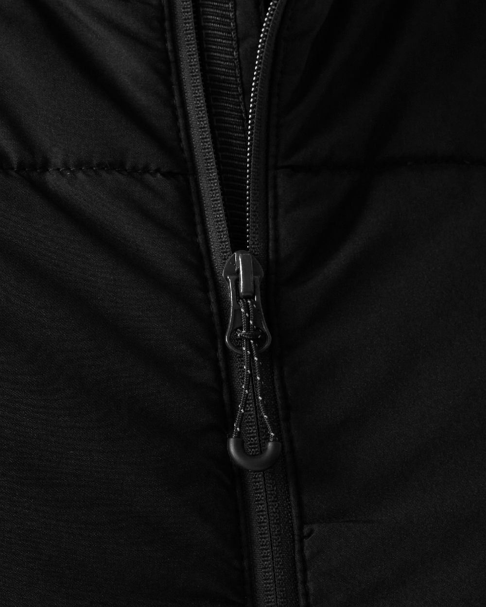 Black coloured Regatta Mens Essential Hybrid Jacket on white background 