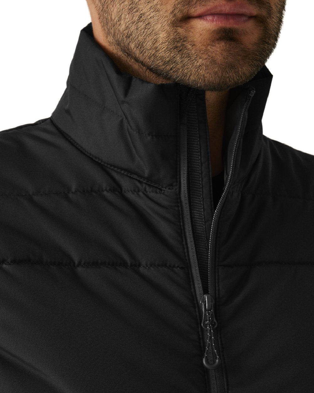 Black coloured Regatta Mens Essential Thermal Bodywarmer on white background 