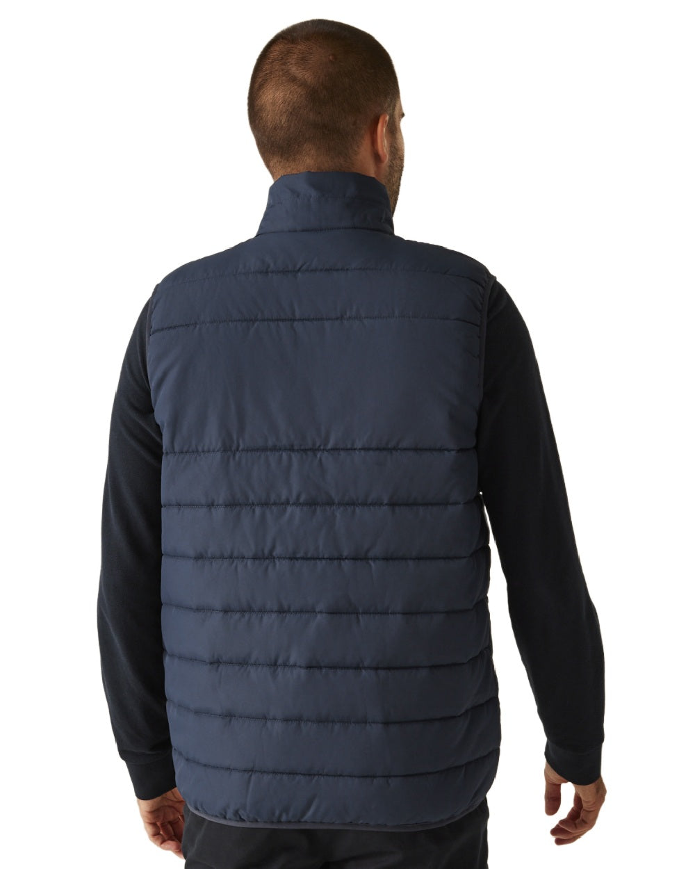 Navy coloured Regatta Mens Essential Thermal Bodywarmer on white background 