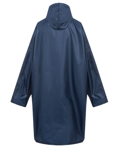 Navy Coloured Regatta Mens Fedrik Waterproof Poncho on white background 