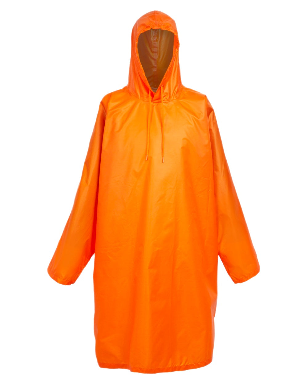 Persimmon Coloured Regatta Mens Fedrik Waterproof Poncho on white background 