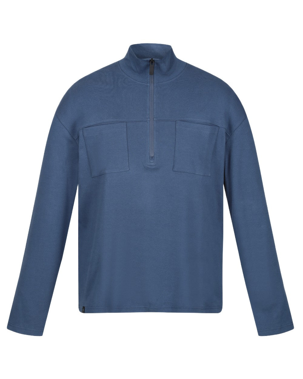 Dark Denim Coloured Regatta Mens Ferdo Fleece Jacket on white background 