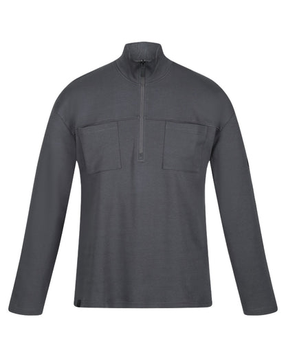 Dark Grey Coloured Regatta Mens Ferdo Fleece Jacket on white background 