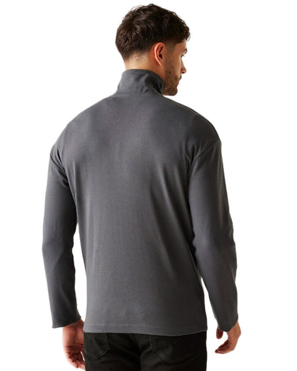 Dark Grey Coloured Regatta Mens Ferdo Fleece Jacket on white background 