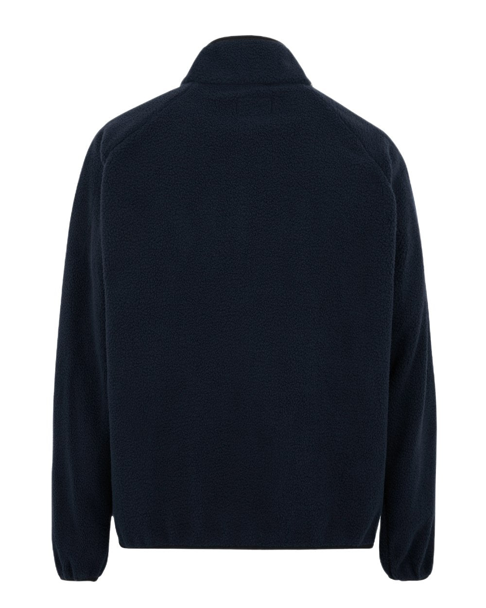 Navy Coloured Regatta Mens Frankie Borg Half Zip Fleece Jacket on white background 