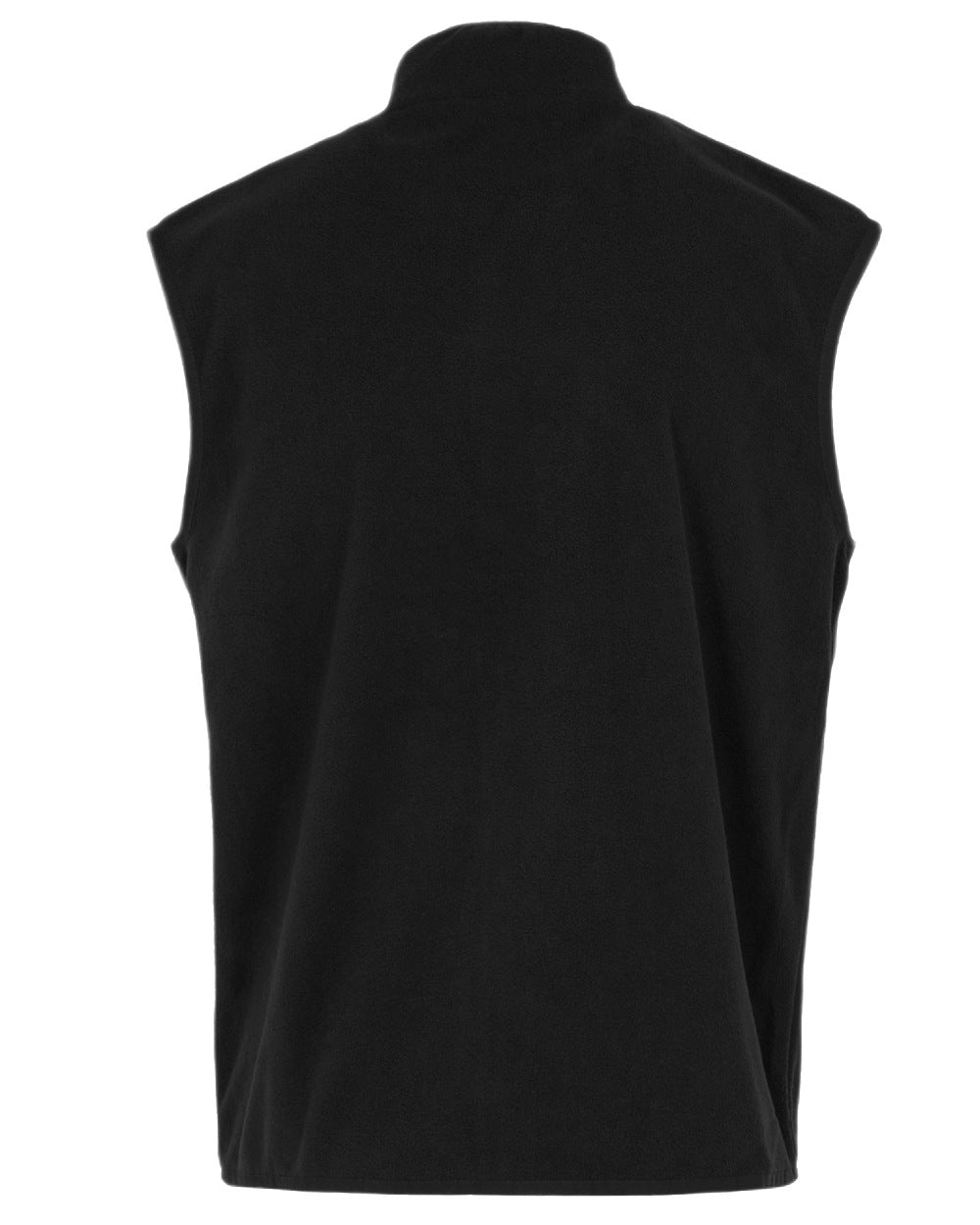Black Coloured Regatta Mens Frankie Fleece Gilet on white background 
