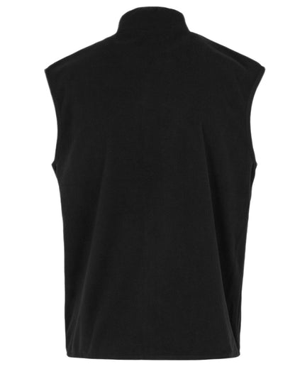 Black Coloured Regatta Mens Frankie Fleece Gilet on white background 