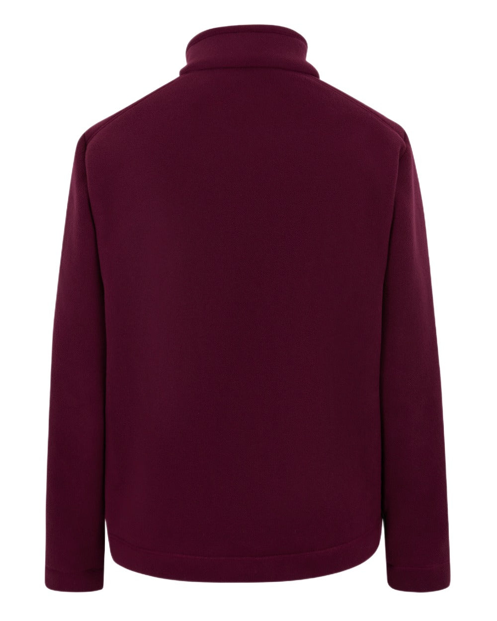 Dark Maroon Black Coloured Regatta Mens Garrian II Full Zip Fleece Jacket on white background 