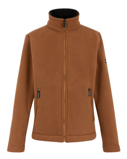 Glazed Ginger Black Coloured Regatta Mens Garrian II Full Zip Fleece Jacket on white background 