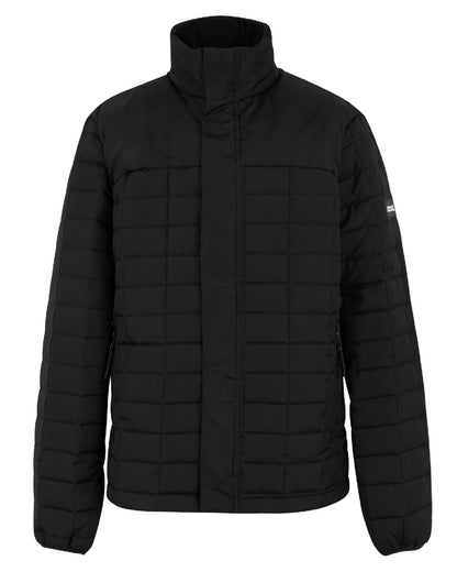 Black Coloured Regatta Mens Haire Padded Jacket on white background 