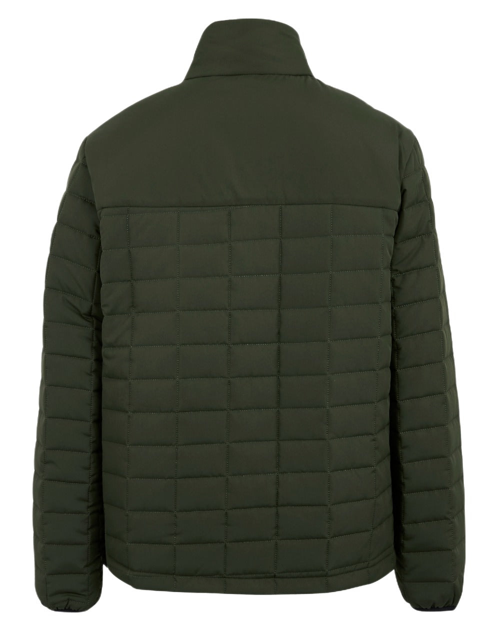 Dark Khaki Black Coloured Regatta Mens Haire Padded Jacket on white background 