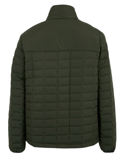 Dark Khaki Black Coloured Regatta Mens Haire Padded Jacket on white background 