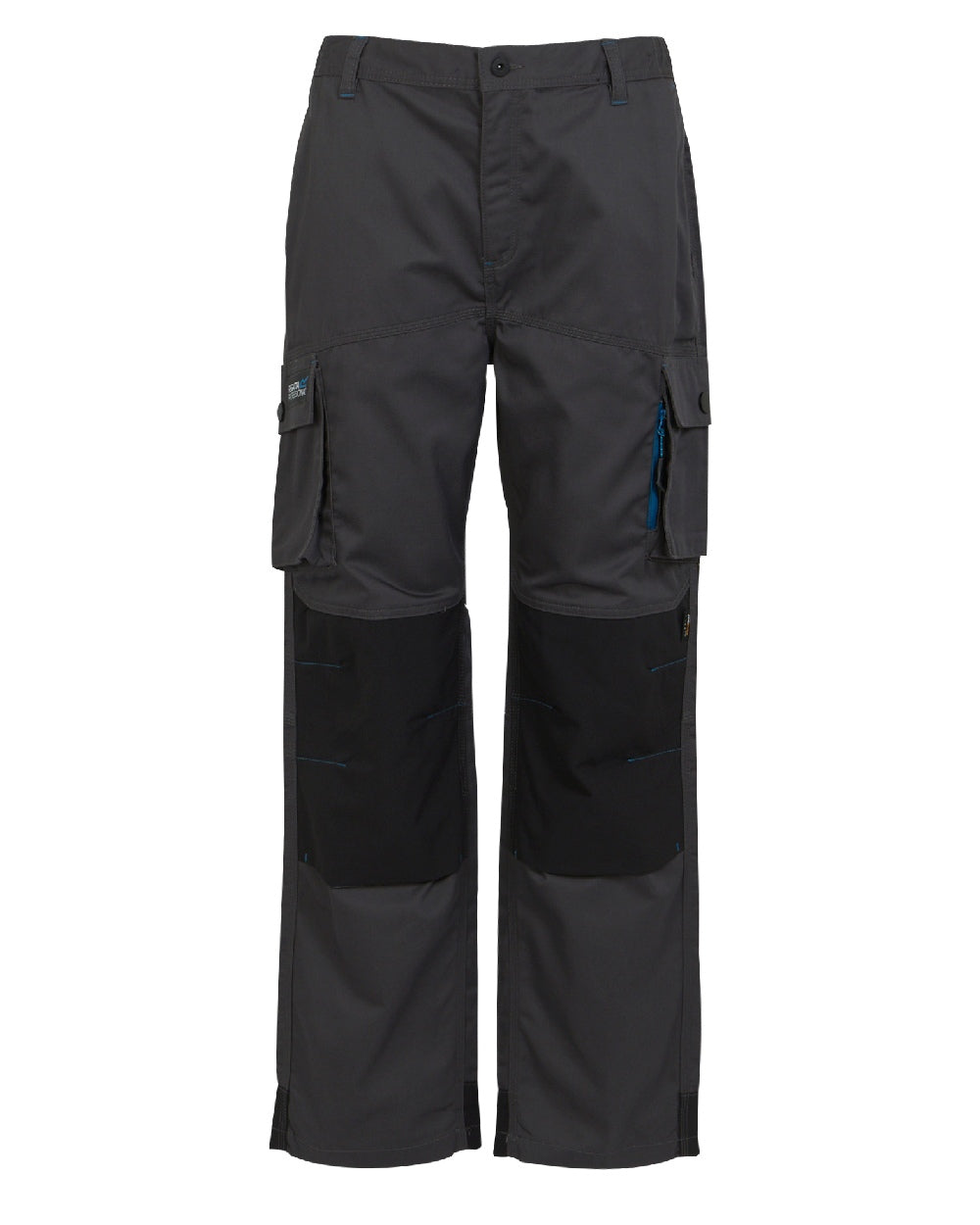 Iron coloured Regatta Mens Heroic Worker Trousers on white background 
