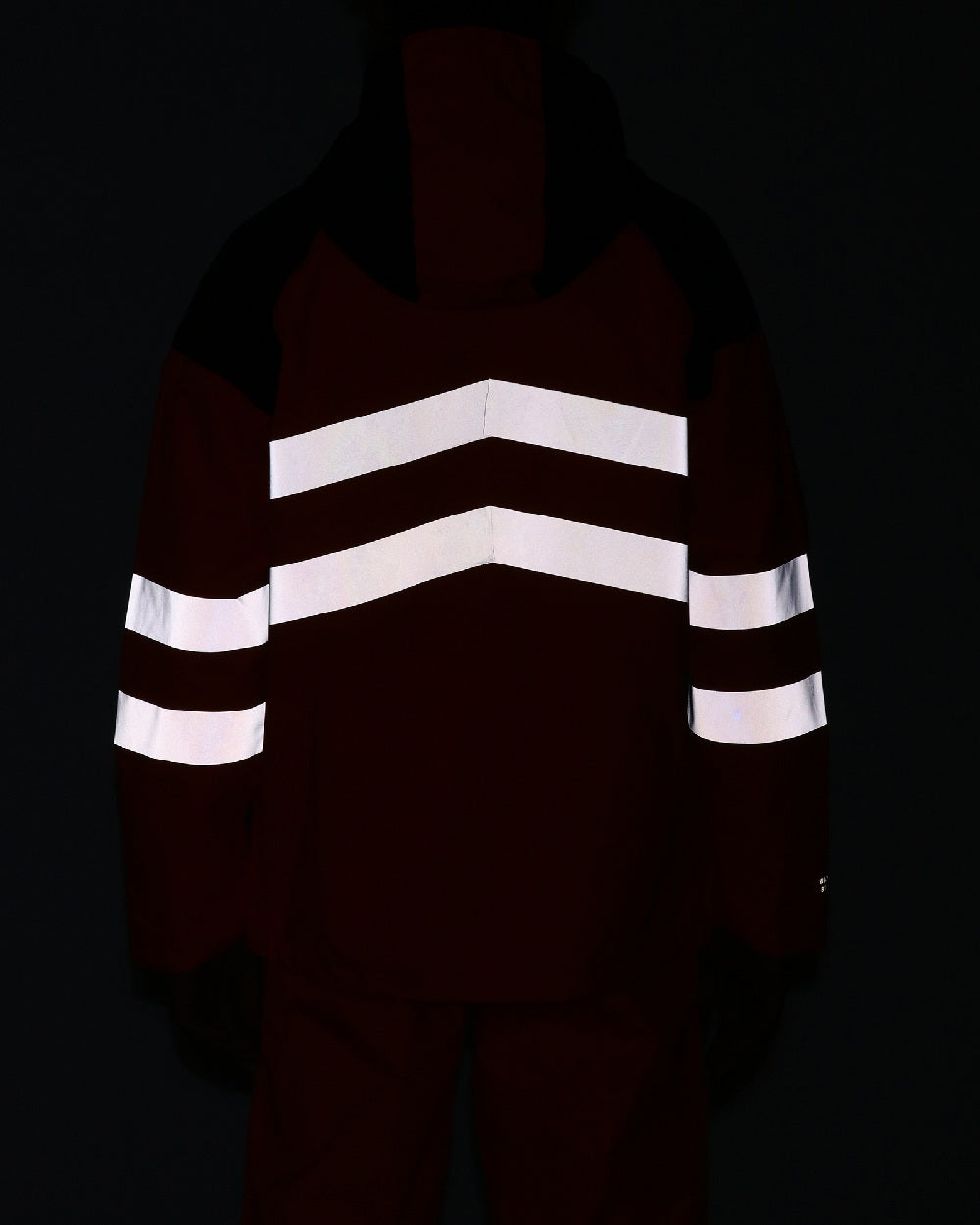 Orange Grey coloured Regatta Mens Hi-Vis Waterproof Reflective Parka Jacket on black background 
