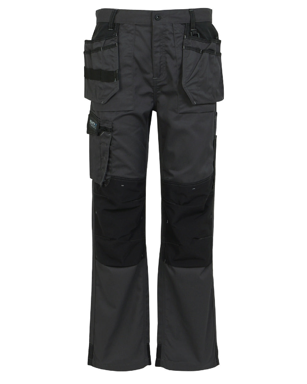 Iron coloured Regatta Mens Incursion Work Trousers on white background 