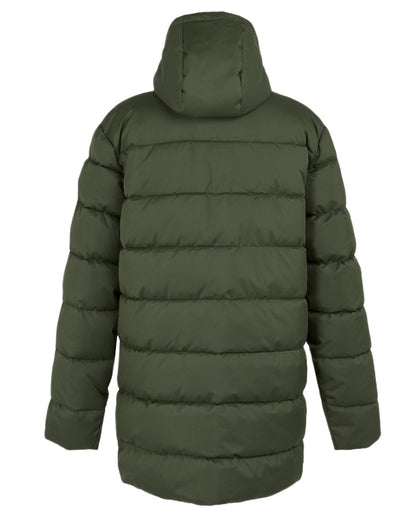 Dark Khaki Coloured Regatta Mens Lakiver Padded Jacket on white background 