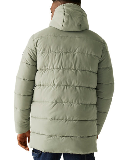 Golden Sand Coloured Regatta Mens Lakiver Padded Jacket on white background 